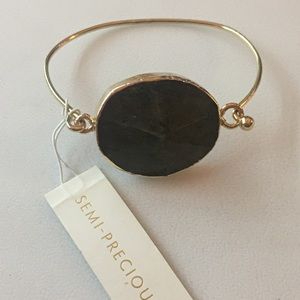 Gorgeous Labrodite cuff bracelet
